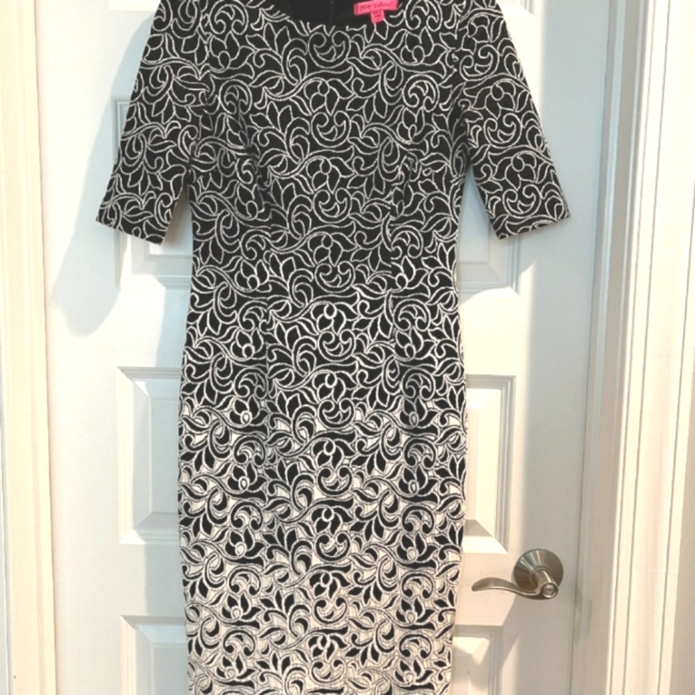 Betsey Johnson Ombre Midi Pencil Dress